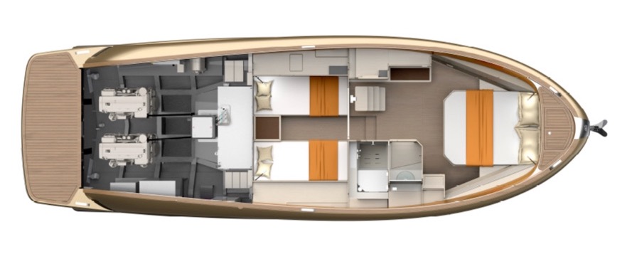 Solaris Power 40 Open below deck GA