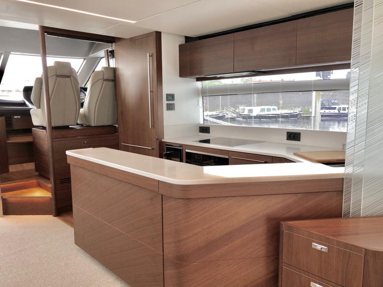 Princess Y75 Flybridge galley