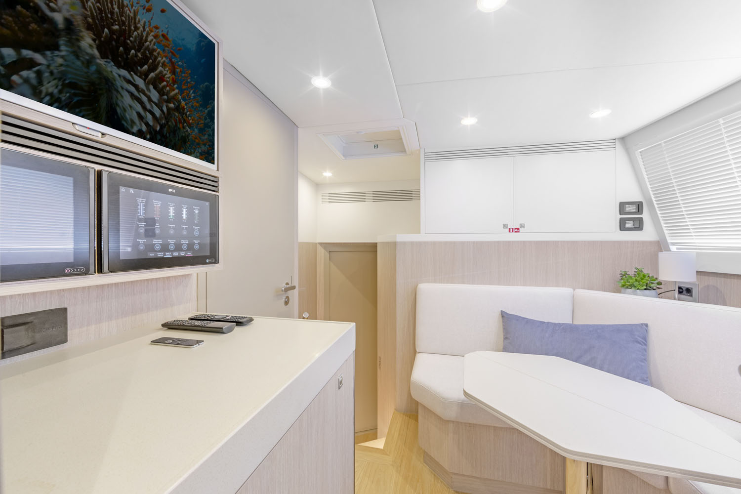 Crew mess Helga yacht